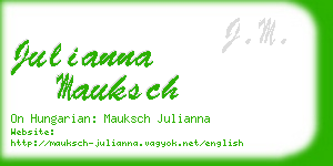 julianna mauksch business card